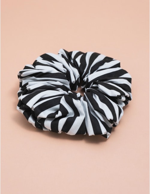 SCRUNCHIE LISTRA BLACK - SC2900VO03