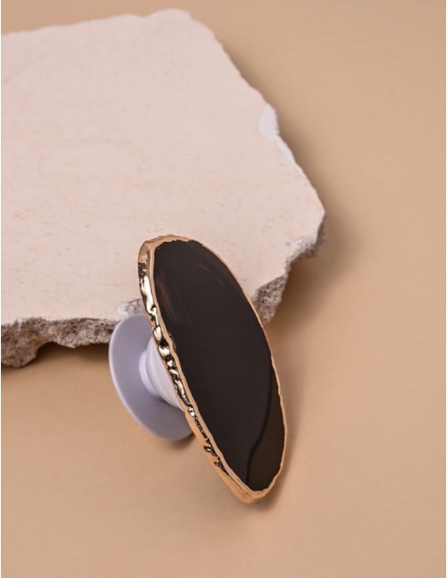 SUPORTE PEDRA AGATA PRETO - PS7000VO07